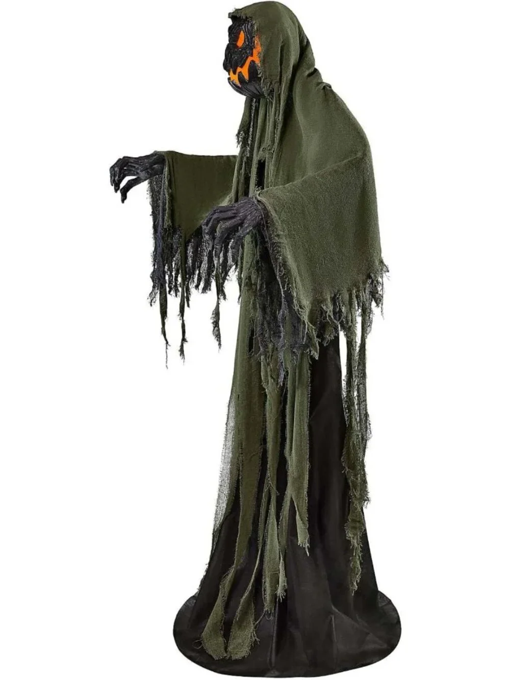 6 Ft Scary Animatronic Night Terror Decor with LED Eyes & Head Movements